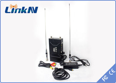 El receptor video FHD 1U de COFDM Vehículo-montó alto estado latente bajo de la seguridad AES256 de las antenas duales
